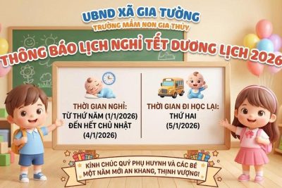 LỊCH NGHỈ TẾT DƯƠNG LỊCH NĂM 2026